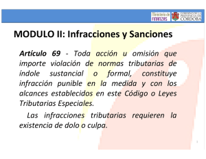 MODULO II: Infracciones y Sanciones