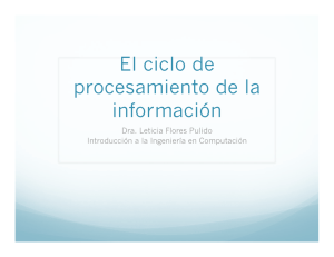 El ciclo de procesamiento de la información
