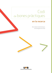 Codi de bones pràctiques - Universitat Autònoma de Barcelona