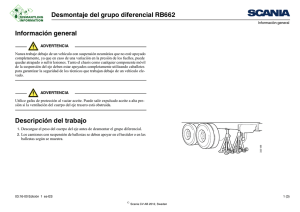 Desmontaje del grupo diferencial RB662 Información general