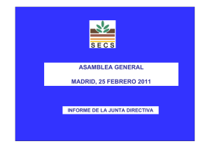 Informe Asamblea - Sociedad Española de la Ciencia del Suelo
