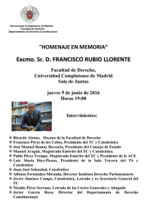 Excmo. Sr. D. FRANCISCO RUBIO LLORENTE