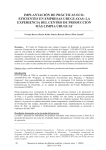 Implantación prácticas eco-eficientes empresas uruguayas.