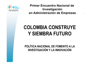 COLOMBIA CONSTRUYE Y SIEMBRA FUTURO