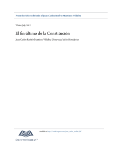 El fin último de la Constitución - SelectedWorks
