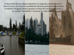 El desarrollo del eje urbano industrial a lo largo del corredor