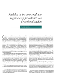 Modelos de insumo-producto regionales y procedimientos de