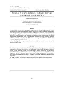 Sistemas de inferencia basados en Lógica Borrosa: Fundamentos y