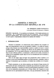 Amnistía e Indulto en la Constitución Española de - e-Spacio