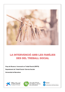 la intervenció amb les famílies des del treball social