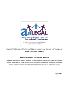 Report of the Situation of the Human Rights of Lesbian, Gay