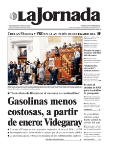 Gasolinas menos costosas, a partir de enero - La Jornada