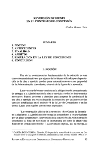 reversión de bienes en el contrato de concesión