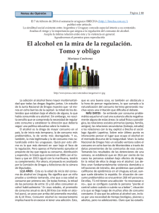 El alcohol en la mira de la regulación. Tomo y obligo