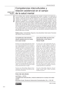 Competencias interculturales y relación asistencial en el