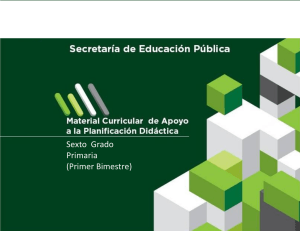 Primer Bimestre - Secretaría de Educación Pública