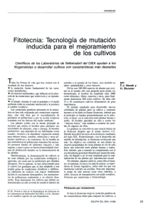 Fitotecnia: Tecnología de mutación inducida para el mejoramiento