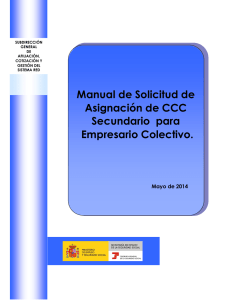 Manual de Solicitud de Asignación de CCC Secundario para