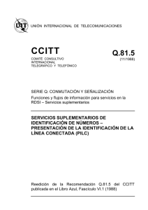 CCITT Rec. Q.81.5