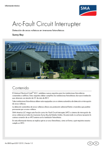 Arc-Fault Circuit Interrupter - Detección de arcos voltaicos en