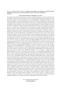 Yo, LIC. LLUDELIS ESPINAL BENZANT, Abogado, Notario Público