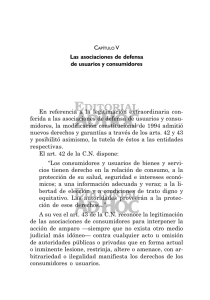 Las asociaciones de defensa de usuarios y consumidores En