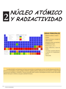 núcleo atómico y radiactividad