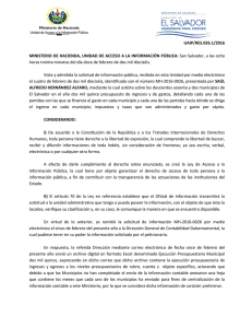 UAIP/RES.026.1/2016 MINISTERIO DE HACIENDA, UNIDAD DE