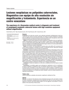 Lesiones neoplásicas no polipoides colorrectales. Diagnóstico con
