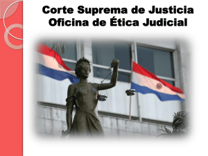 Corte Suprema de Justicia Oficina de Ética Judicial. Código de etica