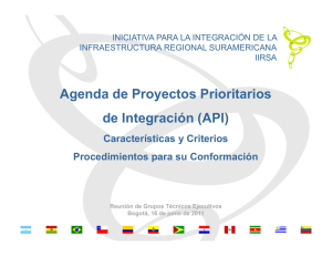 Agenda de Proyectos Prioritarios de Integración (API)
