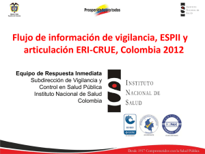 Diapositiva 1 - Instituto Nacional de Salud