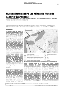 Nuevos Datos sobre las Minas de Plata de Alpartir (Zaragoza)
