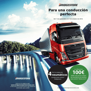 Folleto 100€ x 4 uds - Bridgestone Promociones
