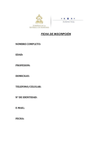 ficha de inscripción nombre completo