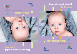 Guía de Salud Infantil: Desde los primeros meses