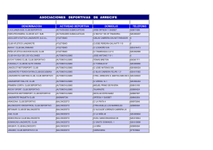 ASOCIACIONES DEPORTIVAS DE ARRECIFE