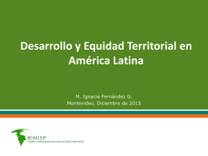 Desarrollo y Equidad Territorial en América Latina