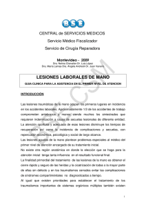 lesiones laborales de mano