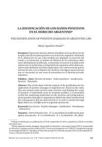 la justificación de los daños punitivos en el derecho argentino