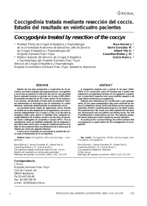 Coccigodinia tratada mediante resección del coccix