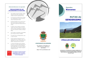 RUTAS de SENDERISMO - Ayuntamiento de Rionansa