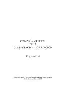 Reglamento de la Comisión General de Educación