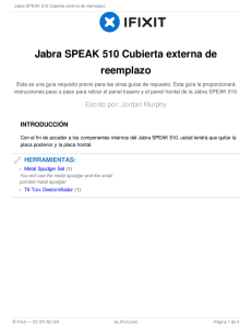 Jabra SPEAK 510 Cubierta externa de reemplazo