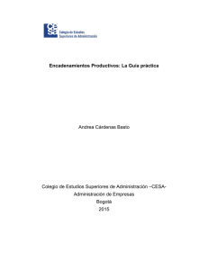 Encadenamientos Productivos - Repositorio Institucional CESA