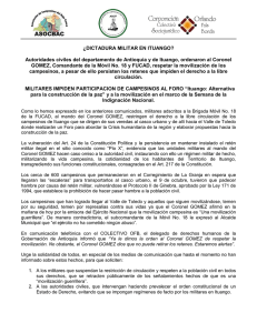 Autoridades civiles del departamento de Antioquia y de Ituango