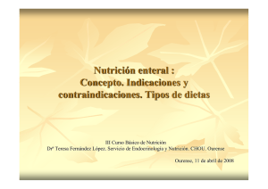 Soporte nutricional intrahospitalario