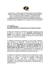 CARTA DE LA ASOCIACION INTERNACIONAL DE JURISTAS POR