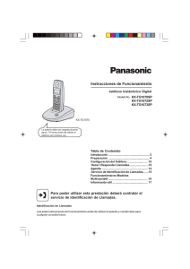 Instrucciones de Funcionamiento - Panasonic Service Network Europe