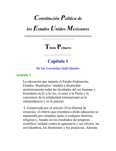 Art. 3 de la Constitucion Politica de los Estados Unidos Mexicanos